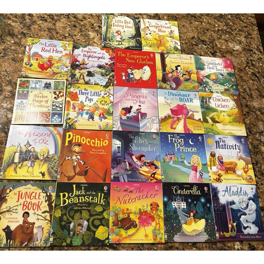 Usborne Mini Books 4x4" Classic Fairy Tales Paperback, Lot Of 22